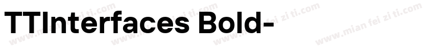 TTInterfaces Bold◆字体转换